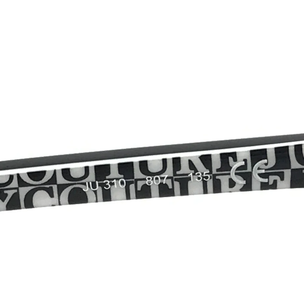 Juicy Couture Eyeglasses Frames JU310 807 Black White Cat Eye Full Rim 50-17-135